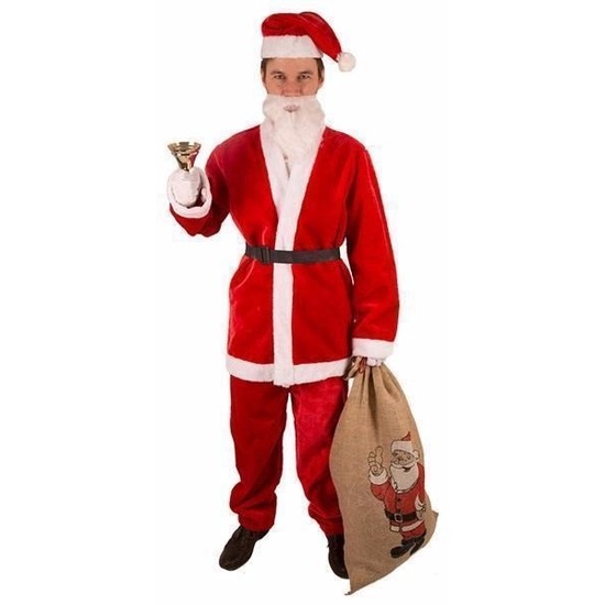 Kerstmannen outfit compleet maat XL