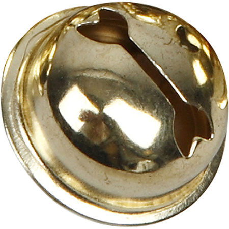 12x Metalen belletjes goud 13-15-17 mm met oog hobby/knutsel benodigdheden