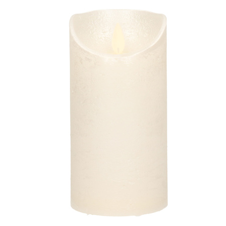 1x Pearl LED candle with moving flame 15 cm 