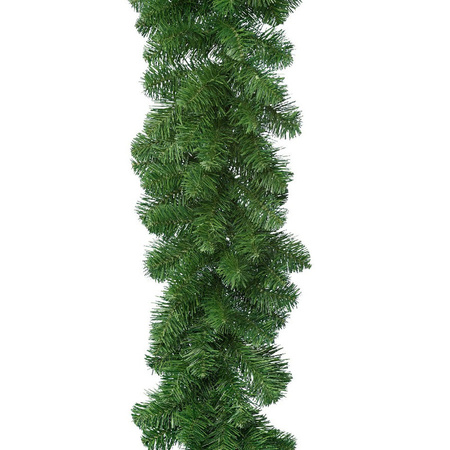 1x Green pine christmas garland 270 x 30 cm