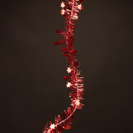 1x Rode kerstboomslinger 700 cm