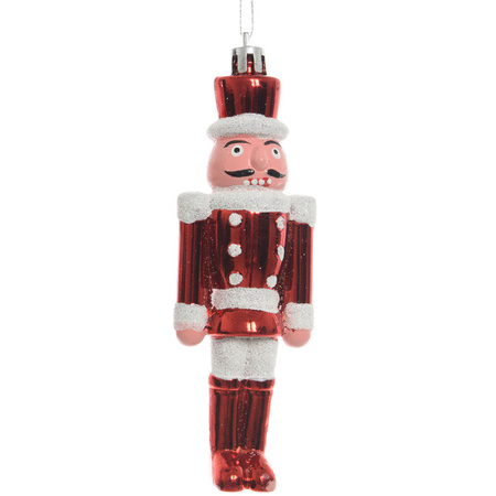 12x Nutcracker doll hangers red/white 12,5 cm