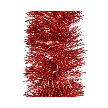 Kerstboomversiering rode slingers 270 x 10 cm