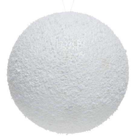 1x Fake snowballs 14 cm