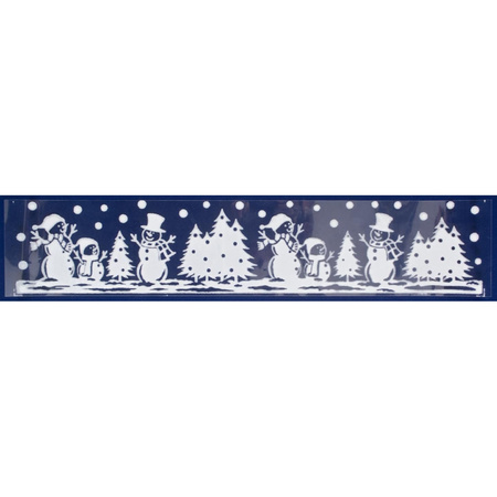 1x pcs sheets christmas window decoration stickers snow landscape 12,5 x 58,5 cm