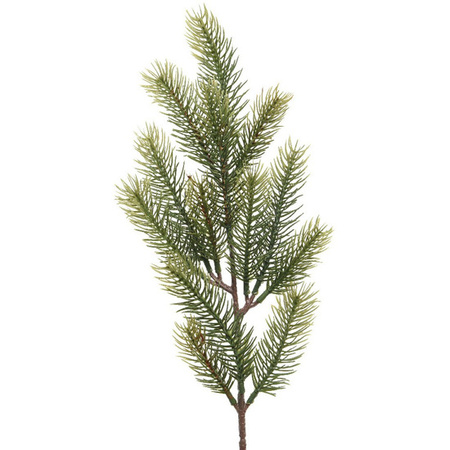 2x Green christmas branch/fir twigs 52 cm 
