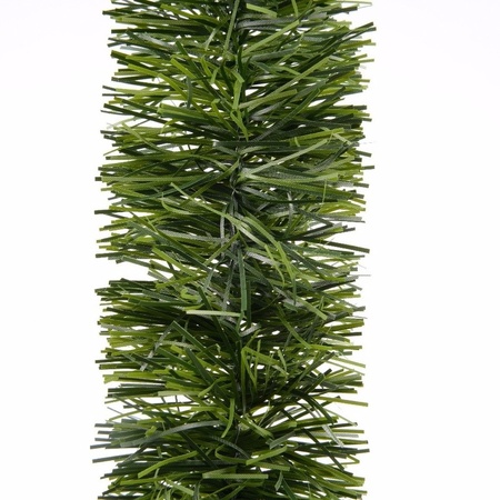 2x Kerstversiering slinger groen 270 cm