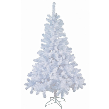 2x pieces white artificial Christmas trees / artificial trees 90 cm