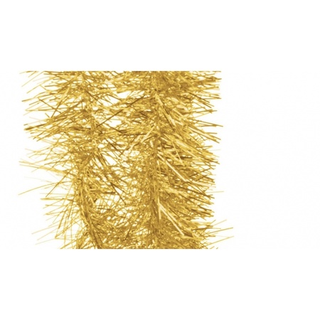 5x Gold tinsel 180 cm