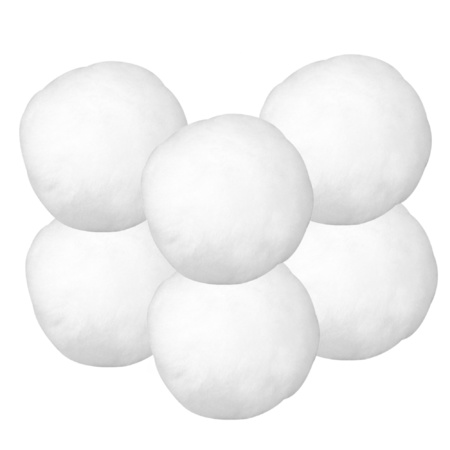 72x Kunst sneeuwballen/sneeuwbollen van acryl 7,5 cm
