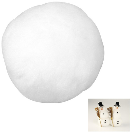 72x Kunst sneeuwballen/sneeuwbollen van acryl 7,5 cm
