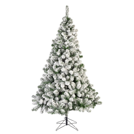 Kerst kunstboom Imperial Pine besneeuwd 180 cm met opbergzak