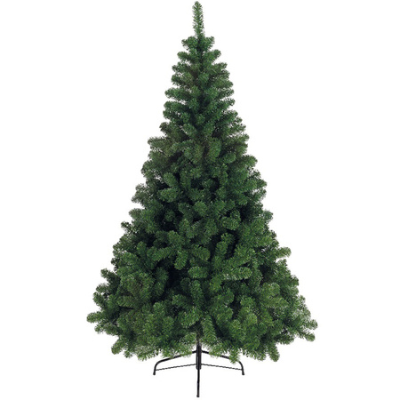 Bellatio Decorations christmas tree 210 cm incl. baubles sage green