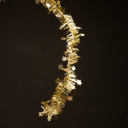 1x Gouden kerstboomslinger 700 cm