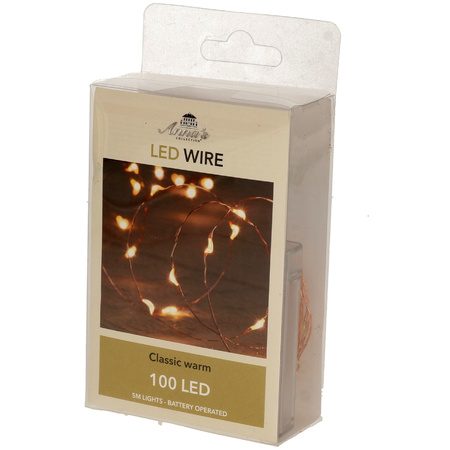 Christmas lights Led wire 100 lights classic warm white 500 cm