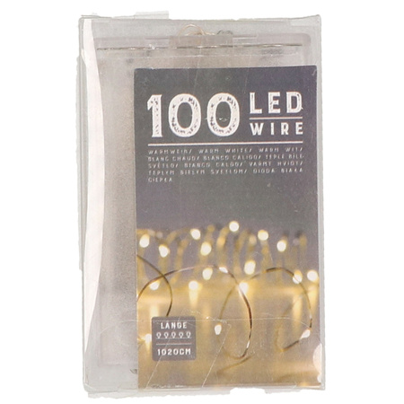 Christmas lights Led wire 100 lights warm white 1000 cm