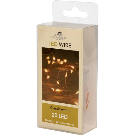 Christmas lights Led wire 20 lights classic warm white 100 cm