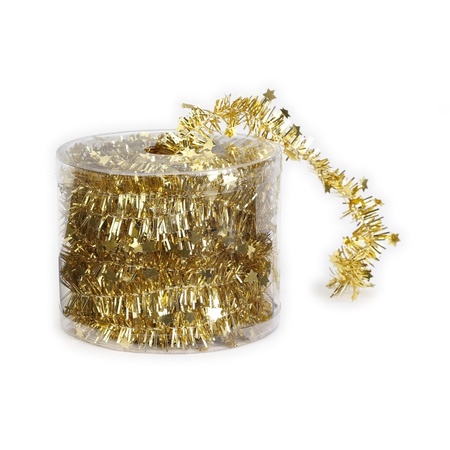 Dunne folie slingers goud 3,5 x 700 cm - kerstslinger