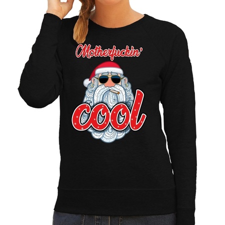 Christmas sweater motherfucking cool black for women
