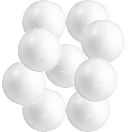 Knutselmateriaal ballen/bollen 3 cm styrofoam/polystyreen/piepschuim