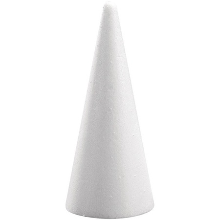 Hobby/DIY styrofoam cone shapes 21 cm