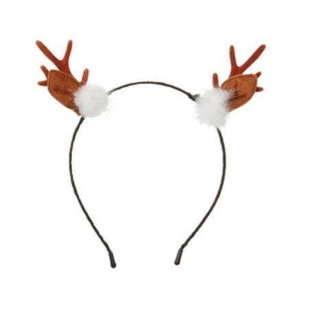 Christmas diadem/hairband reindeer antlers 19 cm