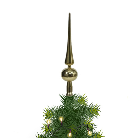 Christmas tree topper gold 28 cm