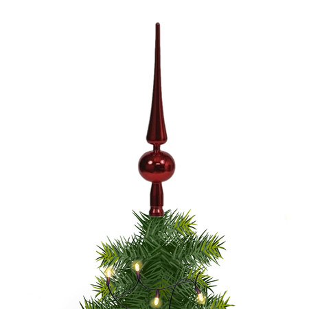 Christmas tree topper red 28 cm