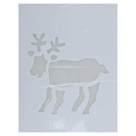 Christmas window templates reindeer 35 cm