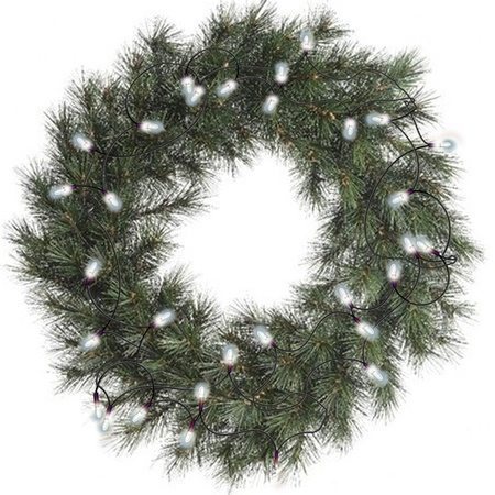 Christmas wreath Malmo 50 cm incl. lights bright white 4m