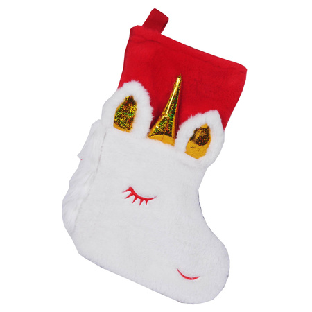 Christmas unicorn stockings 45 cm