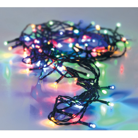 2x pieces Christmas lights on batteries colored 24 LED - 180 cm