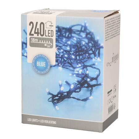Christmas lights blue outdoor 240 LED - 18 meters