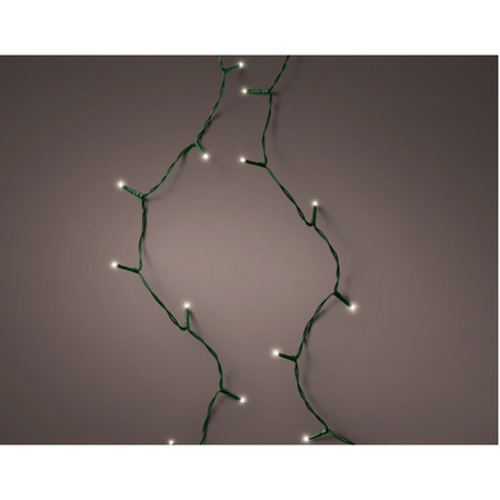 2x pieces Christmas lights 1-2 glow outdoor 223 lights 210 cm with timer