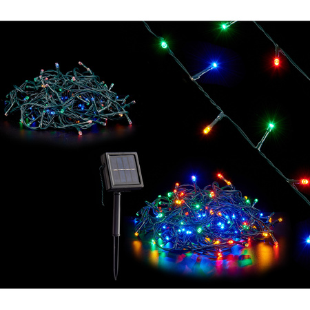 Christmas lights/Party lights 150 multi-color LEDS on solar power