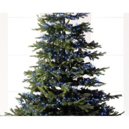 Lumineo Kerstverlichting twinkle blauw - lichtsnoer - 16 m - binnen/buiten  - 750 LEDs
