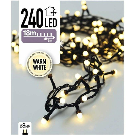 240 kerst led-lampjes warm wit