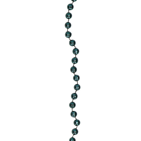 Beaded christmas garland - green - 10 m x 0,8 cm - plastic