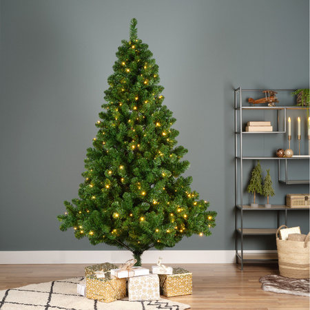 Kunstkerstboom met verlichting 180 cm Imperial Pine groen