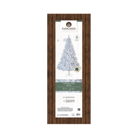 Witte Kerst kunstboom Imperial Pine 210 cm