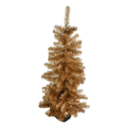 Kunstboom/kunst kerstboom goud 120 cm