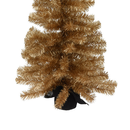 Artificial christmas tree gold 90 cm
