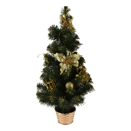 Artificial christmas tree green decorations 60 cm