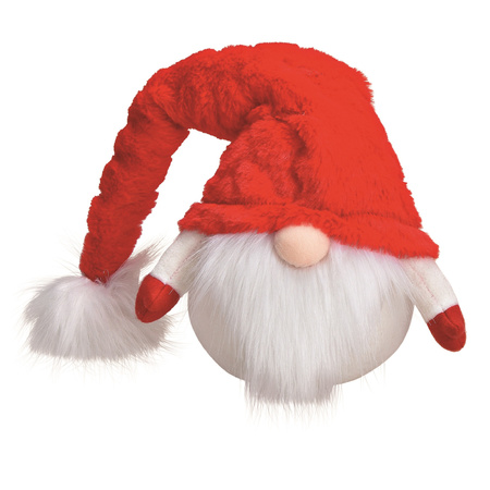 Pluche gnome/dwerg decoratie pop/knuffel rood 25 cm