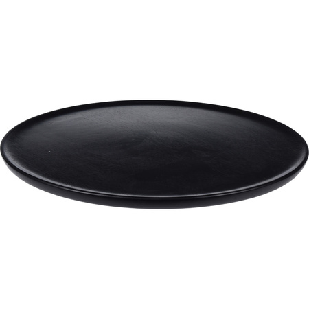 Rond kaarsenbord/kaarsenplateau zwart hout D38 cm