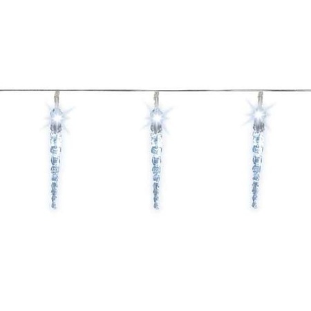 Set of 2x pieces christmas garden lights icicle LED string 460 cm