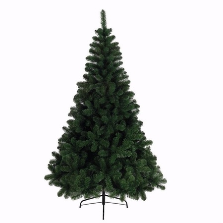 Set van 2x stuks kunst kerstbomen/kunstbomen groen 150 cm