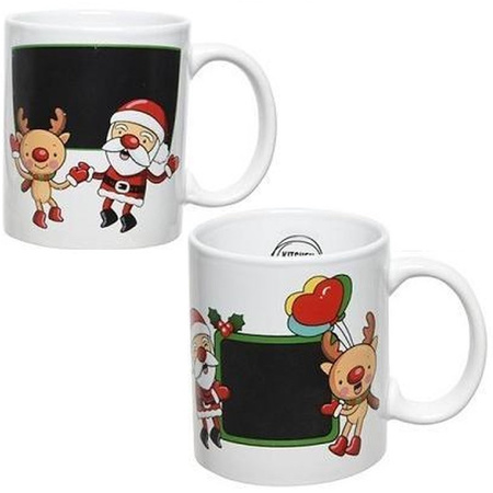 Set of 2x Christmas theme drink cups 300 ml