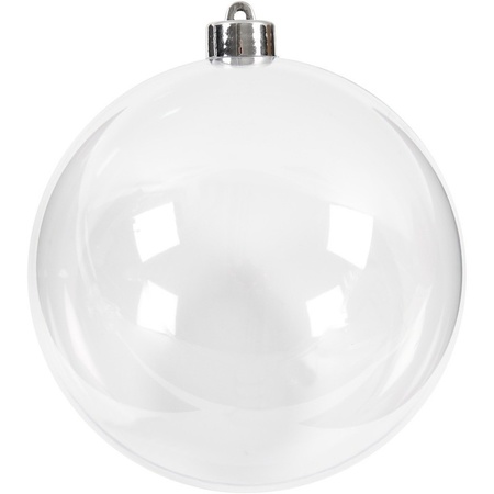 Kerstbal - transparant - DIY - 6 cm - Kerstversiering/decoratie