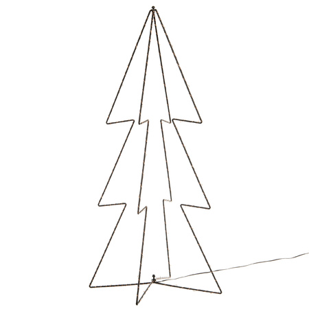 Kerstverlichting 3D kerstbomen met 90 lampjes 91 cm